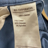 REI Womens Blue Cotton/Polyester Blend Adjustable Overall Bib Pants Size 16