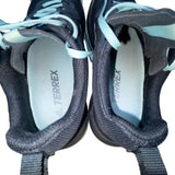 Adidas Terrex Women’s Black Ash Green Lace-Up Trail Running Shoes Size 7.5