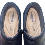 Clarks Women’s Black Leather Slip-On Comfort Shoes Size 7.5M