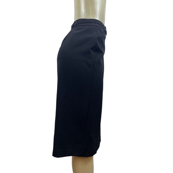 JM Collection Women's Black Knee Length Straight Skirt Sz 18 - NWT