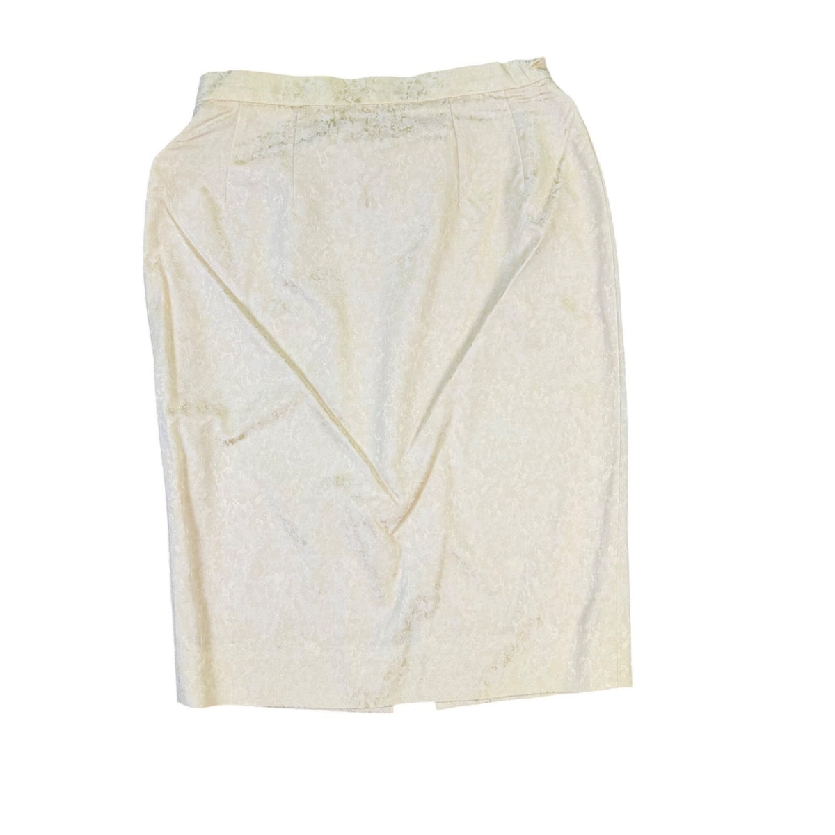 Lauren Taylor Womens Beige Jacquard Blazer & Slit Pencil Skirt Set Size 6