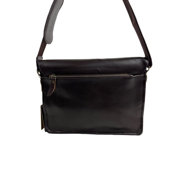 Peigrid Women's Brown Leather Crossbody Travel Bag Sz M - NWT
