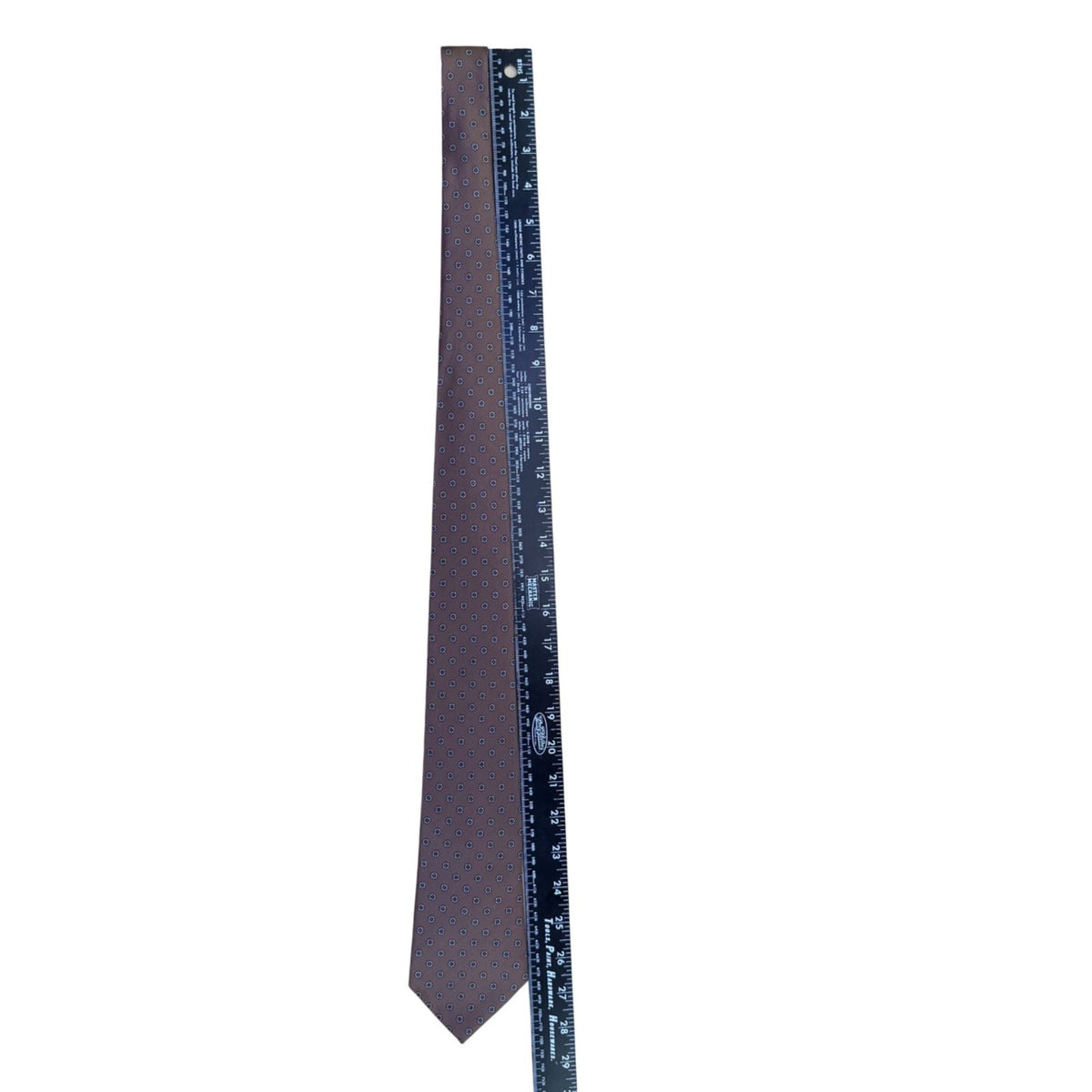 Barini Originals Mens Brown Silk Floral Pattern Necktie