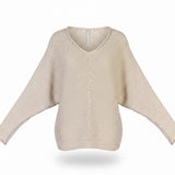 Free People Womens Beige Lightweight Knit Sweater Top Relaxed Fit  Sz XS
