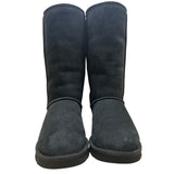 Ugg Pure Women’s Black Suede Sheepskin Cozy Warm Classic Tall Boots Size 8