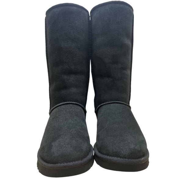 Ugg Pure Women’s Black Suede Sheepskin Cozy Warm Classic Tall Boots Size 8