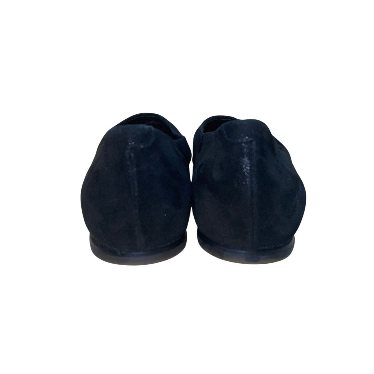 AGL Women’s Black Suede Leather Sole Slip-On Ballet Flats Size 37.5