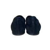 AGL Women’s Black Suede Leather Sole Slip-On Ballet Flats Size 37.5