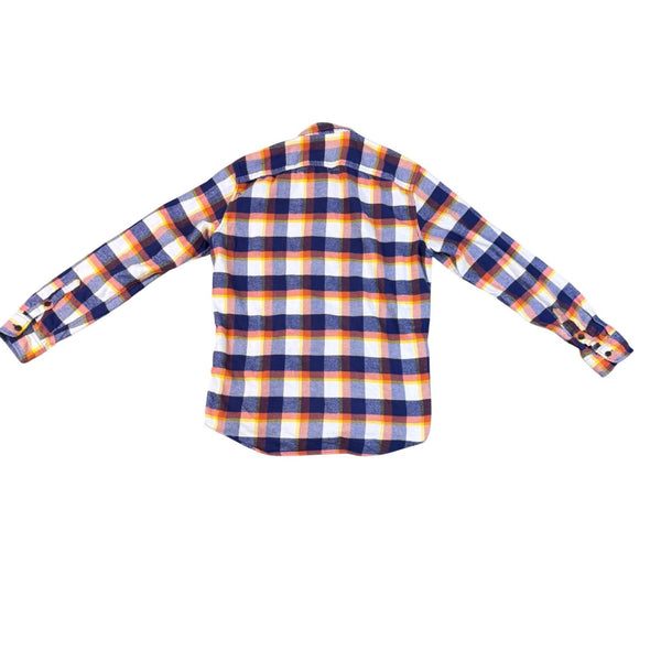 Gap Mens Multicolor Cotton Plaid Button-Front Flannel Shirt Long Sleeve Size M