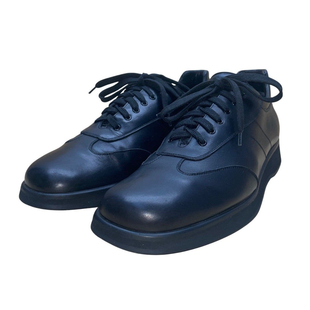 Salvatore Ferragamo Florence Men’s Black Leather Lace-Up Sport Shoes Size 12D