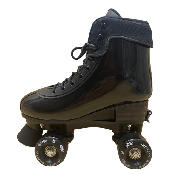 Infinity Skates Men’s Black Adjustable Size Quad Roller Skates US Size 3-6 M
