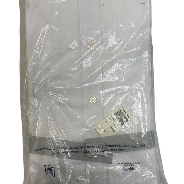 Ron Chereskin Mens White Dress Shirt Size 17 (34-35) - New