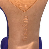 Franco Sarto Women’s Purple Suede Adjustable Strap Block Heel Sandals Size 7M