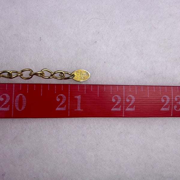 Cara N.Y. Womens Multicolor Fabric & Gold Tone Six-Strand Statement Necklace