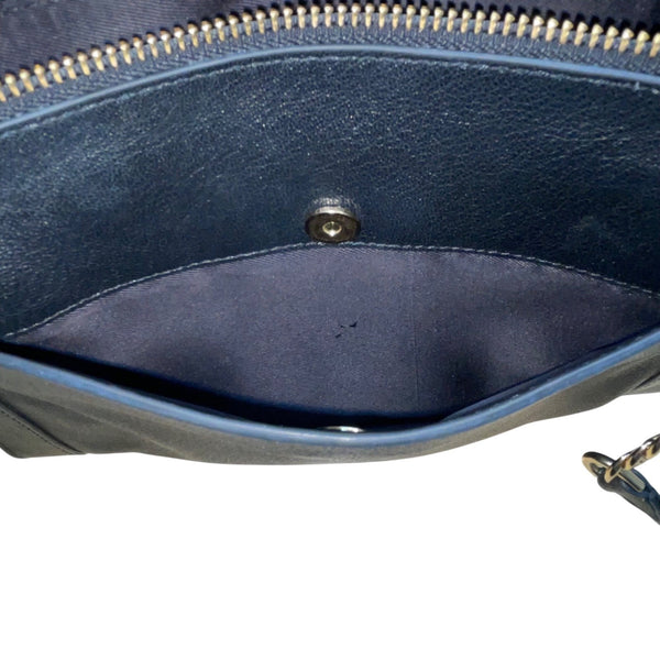 Rebecca Minkoff Women’s Black Leather With Gold Accents Crossbody Purse Bag