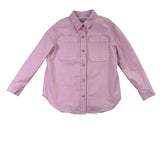 Di Marzio Bagatelle Womens Pink Long Sleeve Button-Up Shirt Causal Style Sz S