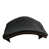 Trend Style Gray Wool-Blend Newsboy Cap Mens Brown Accents Warm Vintage Look