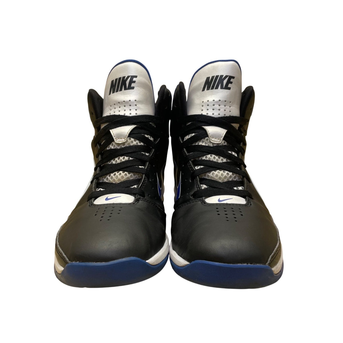 Nike Men’s Black & Blue High-Top Air Max Hyped Basketball Sneakers Size 9