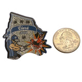 Bombers 2012 Clark Baseball Trading Pin Glitter Finish 2 Pieces