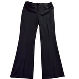 A Pea In The Pod Womens Black Stretch Maternity Flare Dress Pants Size L