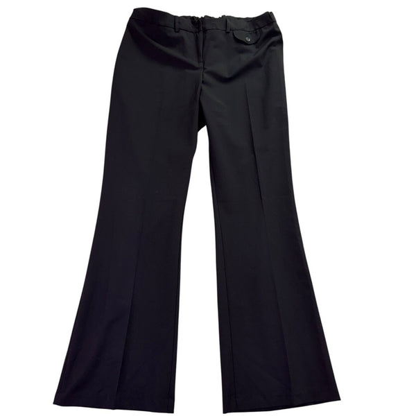 A Pea In The Pod Womens Black Stretch Maternity Flare Dress Pants Size L