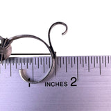Beau Womens Sterling Silver Tone Metal Cat Shape Brooch Vintage Modernist