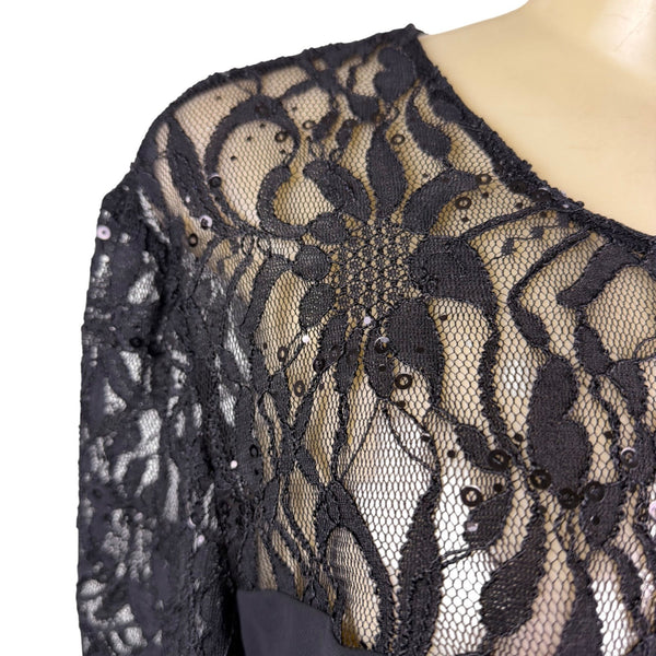 Alex Evenings Womens Tiered Dress Evening Wear Size 12