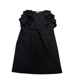 Chicos Womens Black Ruffle Sleeve A-Line Dress Elegant Style Size 16 