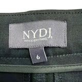 NYDJ Womens Black Ponte Ankle Pants Lightweight Slim Stretch Fit Modern Size 6