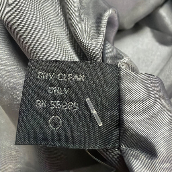 Express Womens Gray Zip-Up Coat Fully Lined Slim Fit Classic Size 9/10