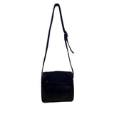 Liz Claiborne Women’s Black Faux Leather & Nylon Adjustable Strap Crossbody Bag