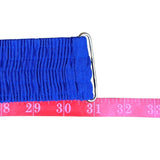 Woven Elastic Womens Vintage Blue Fabric Belt Knot Design Adjustable