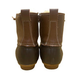 Serra Women’s Brown Leather Faux Fur-Lined Insulated Waterproof Duck Boots Sz 9