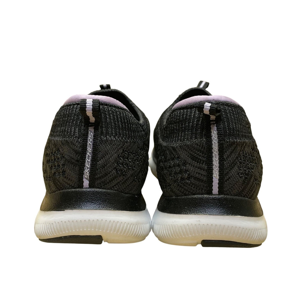 Skechers Women’s Black Knit Memory Foam Athletic Dual-Lite Sneakers Size 7