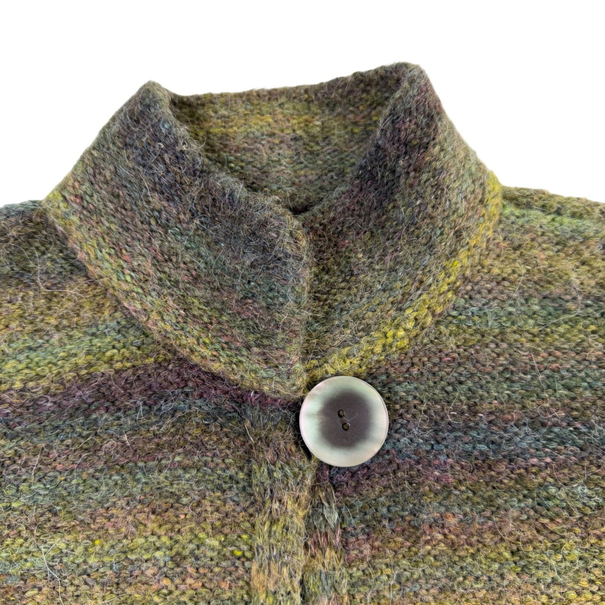J. Jill Womens Multicolor Wool-Blend Button-Front Cardigan Sweater Size S