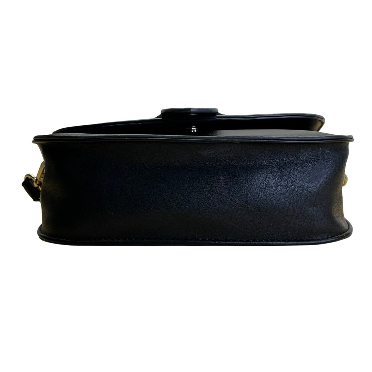 Sole Society Black Faux Leather Adjustable Strap & Snap Closure Crossbody Bag