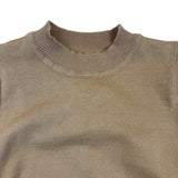 Arshiner Girls Tan Viscose/Polyester Knit Top Polka Dot Sleeves - New
