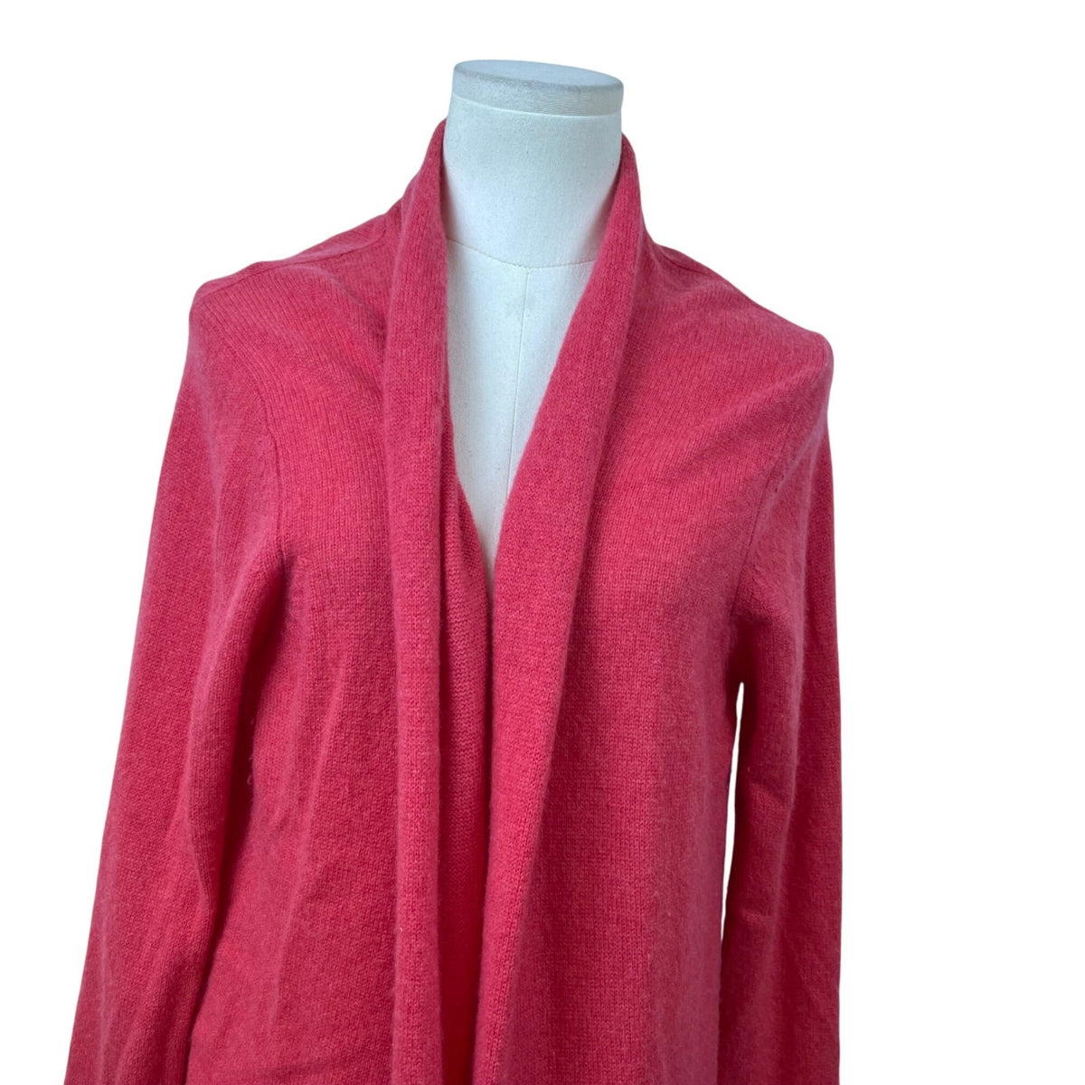 Women's Open Front Cardigan Pink Soft Long Sleeve Sweater