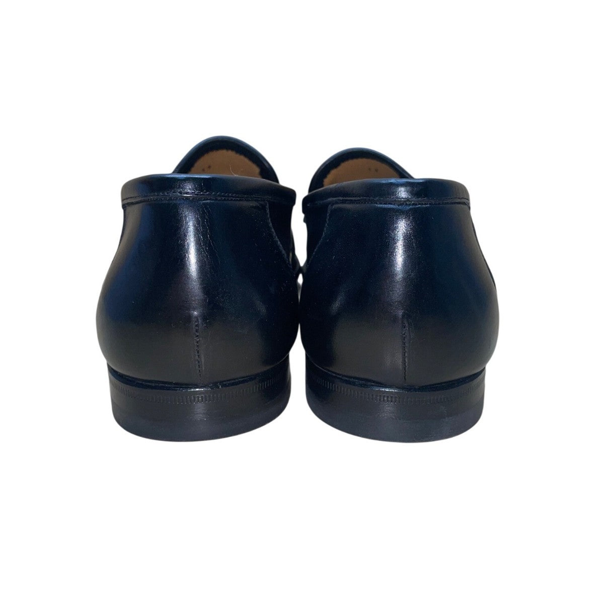 Santoni Men’s Black Leather Tassel Formal Slip-On Dallas Loafers Size 11 EE
