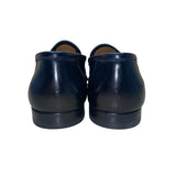 Santoni Men’s Black Leather Tassel Formal Slip-On Dallas Loafers Size 11 EE