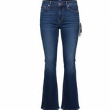 Gap Womens Dark Denim Jeans Long & Lean Flare Mid Rise Stretch Size Leg 32/14R