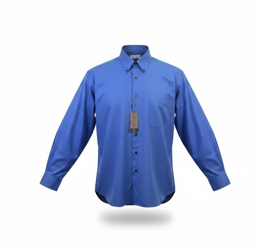 John W. Nordstrom Mens Blue Wrinkle-Free Button-Up Shirt Smartcare Size XXL