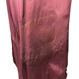 Tfc Women Maroon 100% Genuine Leather Belted Trench Coat Lined With Rayon Sz 8