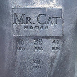 Mr. Cat Women’s Beige & Black Animal Print  Leather Cap Toe Ballet Flats Size 10