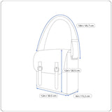 Orvis Men’s Olive Canvas &  Brown Leather With Adjustable Strap Crossbody Bag