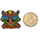 Thunder Chicks Carrollton Georgia 2017 Softball Enamel Pin With Rubber Backing