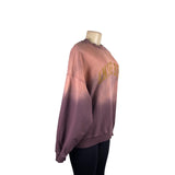 Anine Bing Womens Pink Ombre Sweatshirt Graphic Casual Crewneck Sz M