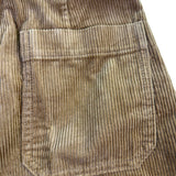 Uniqlo Women Brown Cotton Corduroy High-Waisted Wide Cropped Pants Size 2