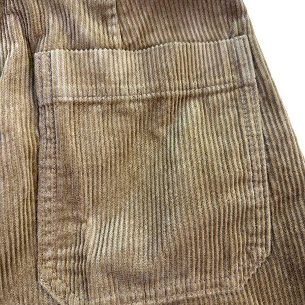 Uniqlo Women Brown Cotton Corduroy High-Waisted Wide Cropped Pants Size 2