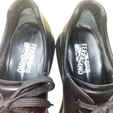 Salvatore Ferragamo Florence Men’s Black Leather Lace-Up Sport Shoes Size 12D
